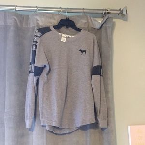 VS Pink Gray long sleeve